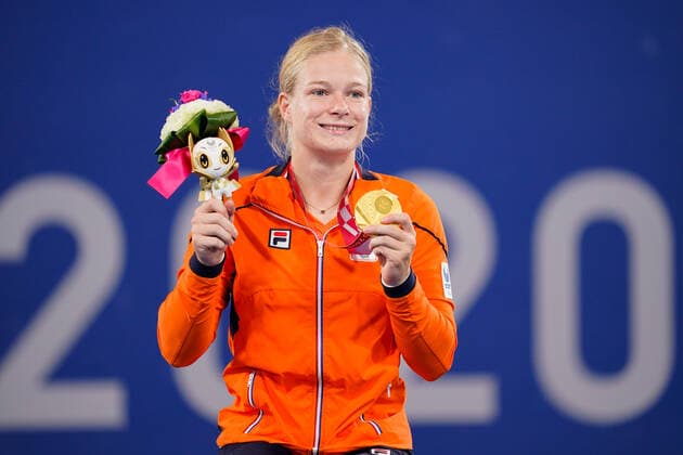 Diede De Groot (NED), SEPTEMBER 3, 2021-Wheelchair Tennis : Women s Singles Medal Ceremony at the Ariake Tennis Park during Tokyo 2020 Paralympic Games in Tokyo, Japan. Noxthirdxpartyxsales  (168506789)