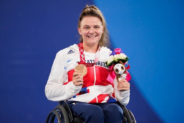 Jordanne Whiley (GBR), SEPTEMBER 3, 2021-Wheelchair Tennis : Women s Singles Medal Ceremony at the Ariake Tennis Park during Tokyo 2020 Paralympic Games in Tokyo, Japan. Noxthirdxpartyxsales  (168506792)