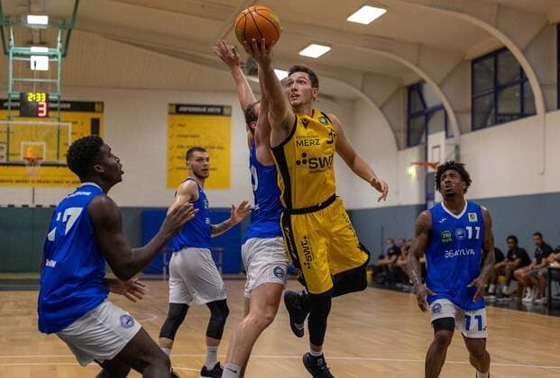 Ryan Mikesell Tigers Tuebingen, 33 ¨¨Tigers Tuebingen vs PS Karlsruhe Lions, 2 basketball, Bundesliga, Pro A, Barmer 2 basketball, test game, 2021 2022 season, 03 09 2021, ¨¨ Tigers Tuebingen PS Karlsruhe Lions, 2 basketball, 2 Bundesliga, Barmer 2 basketball, test game, 2021 2022 season, 03 09 2021 Tuebingen. Copyright: xDennisxDuddek xEibnerxPressefotoxInfo:x0172x837x4655x EP_DDK