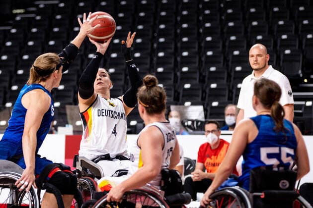 PARALYMPICS - Paralympic Summer Games Tokyo 2020 TOKYO,JAPAN,04.SEP.21 - PARALYMPICS, WHEELCHAIR BASKETBALL - Paralympic Summer Games Tokyo 2020, ladies, bronze medal, Germany vs USA. Image shows Mareike Miller (GER).  GEPAxpictures xMaticxKlansek