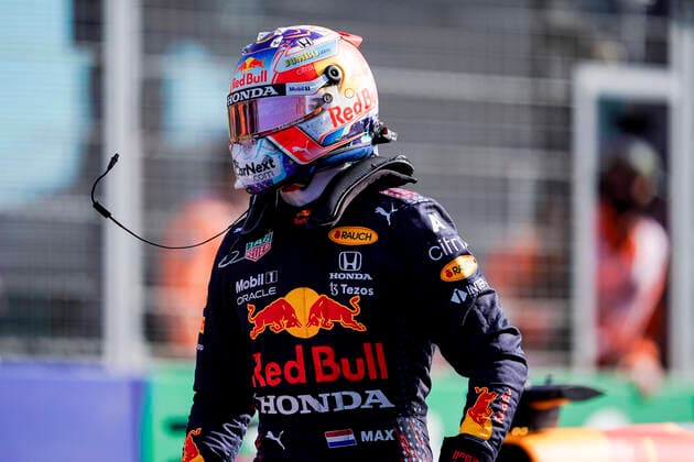 September 4, 2021, Zandvoort, The Netherlands: MAX VERSTAPPEN of the Netherlands and Red Bull Racing is seen after claiming pole position for the 2021 FIA Formula 1 Dutch Grand Prix at Circuit Zandvoort in Zandvoort, The Netherlands. Zandvoort The Netherlands - ZUMAg147 20210904_zap_g147_005 Copyright: xJamesxGasperottix