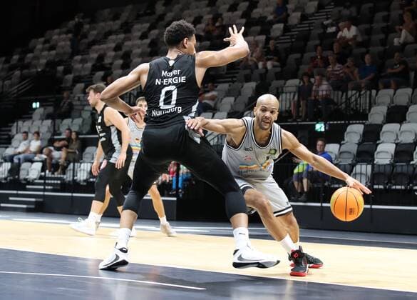 05 09 2021 Basketball Season 2021 2022 EMS Cup Game for 3rd Place Nürnberg Falcons Basketball Club NBC Science City Jena DaMa Matthew Moyer 0, Nürnberg Falcons BC NBC Jonathan Kazadi 2, Science City Jena