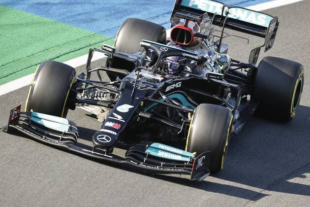 ZANDVOORT Lewis Hamilton during the Dutch Grand Prix at the Zandvoort circuit ANP VINCENT JANNINK Grand Prix xVIxANPxSportx xxANPxIVx 436905205