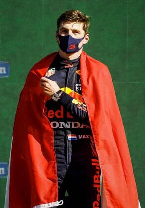 ZANDVOORT Max Verstappen Red Bull Racing celebrates winning the Dutch Grand Prix at the Zandvoort circuit KOEN VAN WEEL Grand Prix xVIxANPxSportx xxANPxIVx 436907755