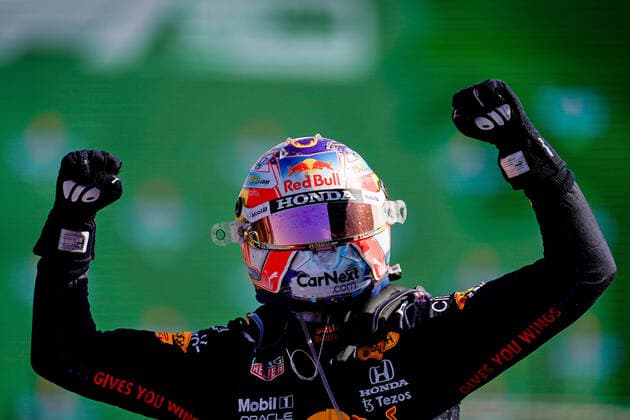 September 5, 2021, Zandvoort, Netherlands: Dutch driver MAX VERSTAPPEN (Red Bull Racing) celebrates after winning his home race, the FIA Formula One Dutch Grand Prix, at Circuit Zandvoort. Zandvoort Netherlands - ZUMAg147 20210905_mda_g147_074 Copyright: xJamesxGasperottix
