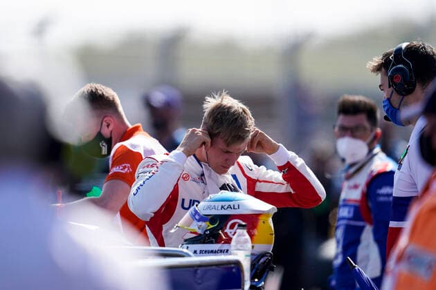 September 5, 2021, Zandvoort, The Netherlands: MICK SCHUMACHER of Germany and Haas F1 Team is seen on the starting grid before the 2021 FIA Formula 1 Dutch Grand Prix at Circuit Zandvoort in Zandvoort, The Netherlands. Zandvoort The Netherlands - ZUMAg147 20210905_zap_g147_052 Copyright: xJamesxGasperottix