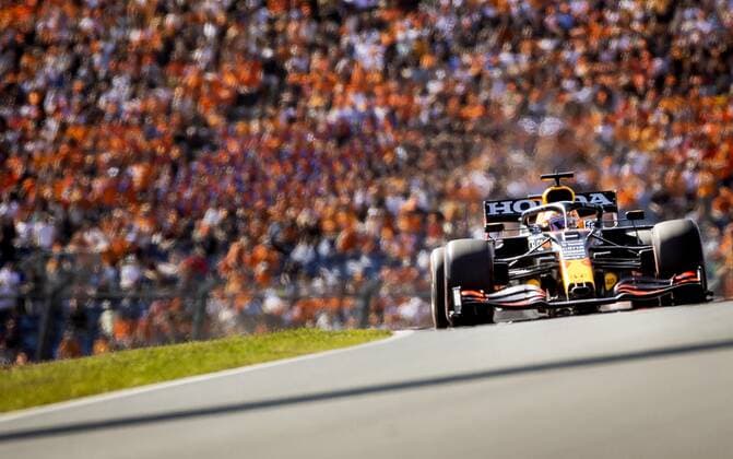 ZANDVOORT Max Verstappen Red Bull during the Dutch Grand Prix at the Zandvoort circuit KOEN VAN WEEL Grand Prix xVIxANPxSportx xxANPxIVx 436913329