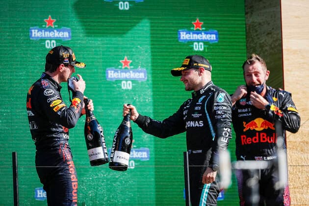 44 Lewis Hamilton GBR, Mercedes AMG Petronas F1 Team , 33 Max Verstappen NED, Red Bull Racing , F1 Grand Prix of the Netherlands at Circuit Zandvoort on September 5, 2021 in Zandvoort, Netherlands Photo by HOCH ZWEI Zandvoort Netherlands