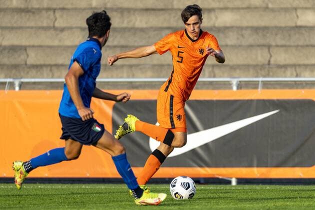 s-GRAVENZANDE, Netherlands, 06-09-2021, season 2021 2022, during the friendly match Netherlands U18 - Italy U18, Netherlands player Koen Jansen Netherlands U18 - Italy U18  x13331044x Copyright: