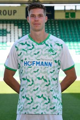 06 09 2021 SpVgg Greuther Fürth Kleeblatt Spielvereinigung 1 Football Bundesliga Season 2021 2022 photo appointment portrait appointment Cedric Itten 19, SpVgg Greuther Fürth single photo single photo portrait portrait header photo