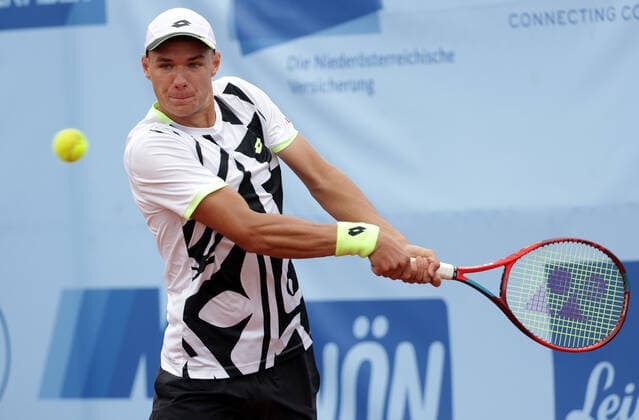 TENNIS - ATP, Tennis Herren NOE Open TULLN,AUSTRIA,07.SEP.21 - TENNIS - ATP Challenger Tour, NOE Open. Image shows Kamil Majchrzak (POL).  GEPAxpictures xWalterxLuger