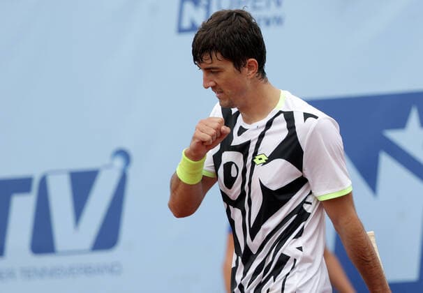 TENNIS - ATP, Tennis Herren NOE Open TULLN,AUSTRIA,07.SEP.21 - TENNIS - ATP Challenger Tour, NOE Open. Image shows the rejoicing of Sebstian Ofner (AUT).  GEPAxpictures xWalterxLuger