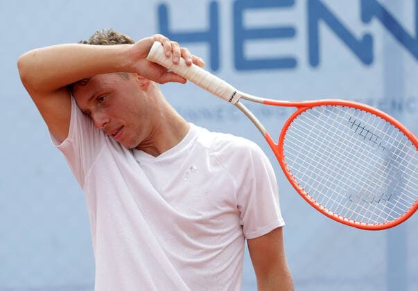 TENNIS - ATP, Tennis Herren NOE Open TULLN,AUSTRIA,07.SEP.21 - TENNIS - ATP Challenger Tour, NOE Open. Image shows Filip Misolic (AUT).  GEPAxpictures xWalterxLuger