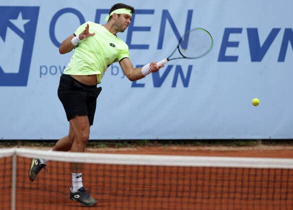 TENNIS - ATP, Tennis Herren NOE Open TULLN,AUSTRIA,07.SEP.21 - TENNIS - ATP Challenger Tour, NOE Open. Image shows Jiri Vesely (CZE).  GEPAxpictures xWalterxLuger