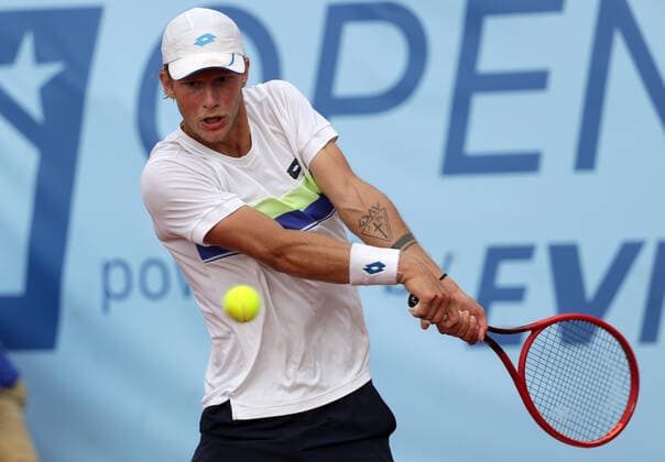 TENNIS - ATP, Tennis Herren NOE Open TULLN,AUSTRIA,07.SEP.21 - TENNIS - ATP Challenger Tour, NOE Open. Image shows Neil Oberleitner (AUT).  GEPAxpictures xWalterxLuger