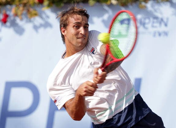 TENNIS - ATP, Tennis Herren NOE Open TULLN,AUSTRIA,07.SEP.21 - TENNIS - ATP Challenger Tour, NOE Open. Image shows Felipe Meligeni Rodrigues Alves (BRA).  GEPAxpictures xWalterxLuger