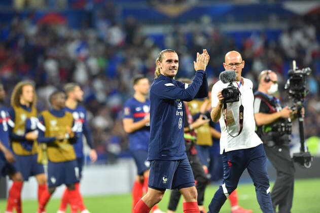 Antoine Griezmann (france) FOOTBALL : France vs Finlande - Qualifications - Coupe du Monde 2022 - 07 09 2021 FredericChambert Panoramic 