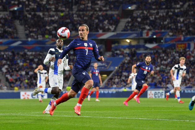 Antoine Griezmann (france) FOOTBALL : France vs Finlande - Qualifications - Coupe du Monde 2022 - 07 09 2021 FredericChambert Panoramic 