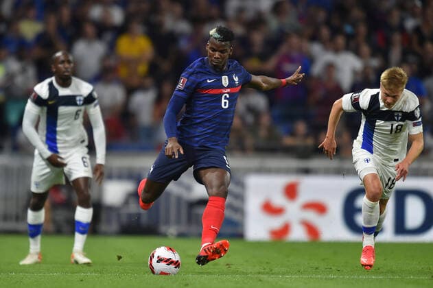 Paul Pogba (france) FOOTBALL : France vs Finlande - Qualifications - Coupe du Monde 2022 - 07 09 2021 FredericChambert Panoramic 