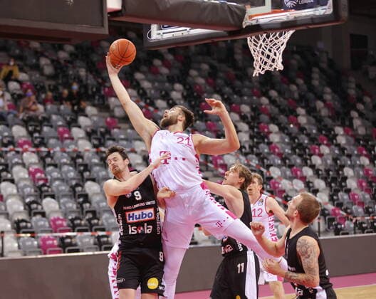 Leon Kratzer Telekom Baskets Bonn , Test match vs Limburg United easyCredit BBL 1 Bundesliga , Season 2021 2022