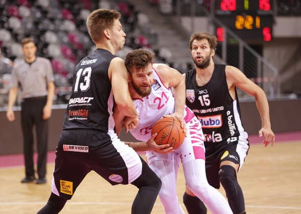 Leon Kratzer Telekom Baskets Bonn , Test match vs Limburg United easyCredit BBL 1 Bundesliga , Season 2021 2022