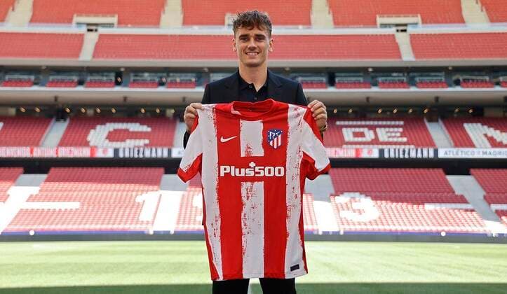 Official presentation of Antoine Griezmann as a new Atletico de Madrid player at the Wanda Metropolitano Stadium Madrid September 08, 2021 Official presentation of Antoine Griezmann as a new Atletico de Madrid player at the Wanda Metropolitano Stadium Madrid September 08, 2021 POOL Atletico de Madrid Cordon Press Images will be for editorial use only Mandatory credit Atletico de Madrid Cordon Press  xx xx