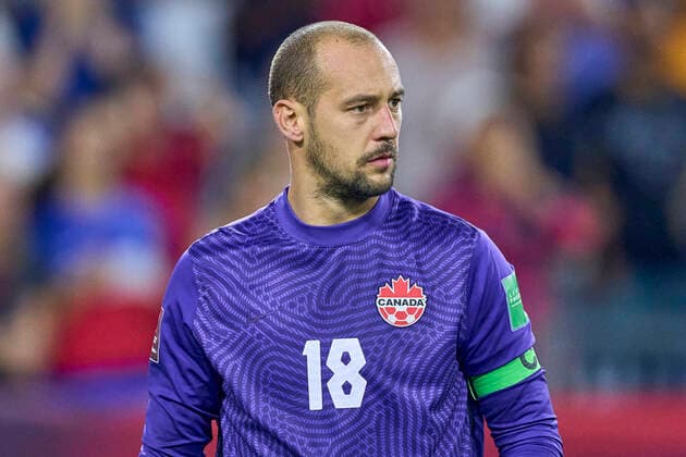 NASHVILLE, TN - SEPTEMBER 05: Canada goalkeeper Milan borjan (18) looks on during a CONCACAF World Cup qualifying match between the United States and Canada on September 5, 2021 at Nissan Stadium in Nashville, TN. (Photo by Robin Alam Icon Sportswire) SOCCER: SEP 05 USA v Canada Icon164210905044