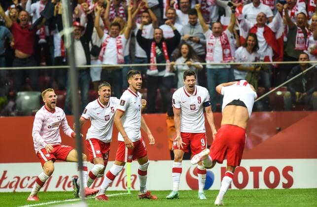 2021.09.08 Warszawa Pilka nozna, Reprezentacja, Eliminacje Mistrzostw Swiata Katar 2022 Polska - Anglia N z Damian Szymanski gol ,radosc bramka Foto Rafal Rusek PressFocus 2021.09.08 Warsaw Football, world cup qualification qatar 2022 Poland - England Damian Szymanski gol ,radosc bramka Credit: Rafal Rusek PressFocus NEWSPIX.PL --- Newspix.pl  20210908PF_RR0294