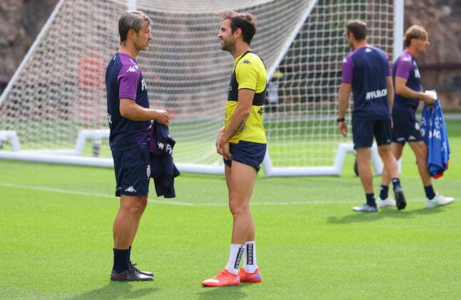 La Turbie, France September 09, 2021 Press Conference and Training Session AS Monaco OM Olympique Marseille J5, L1 with German Coach Niko Kovac and Spanish Midfielder Cesc Fabregas Mandoga Media Training Session AS Monaco OM Olympique Marseille