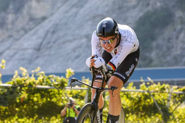 Bilder des Jahres 2021, Sport 09 September Sport Themen der Woche KW36 Sport Bilder des Tages September 9, 2021, Trento, Italy: Trento, Italy, Trento, September 09, 2021, Maximilian Richard WALSHEID (GER) during UEC Road European Championships - Elite Men Individual Time Trial - Street Cycling Street Cycling - UEC Road European Championships - Elite Men Individual Time Trial, Trento, Italy  - ZUMAl164 20210909_zsa_l164_096 Copyright: xLucaxTedeschix