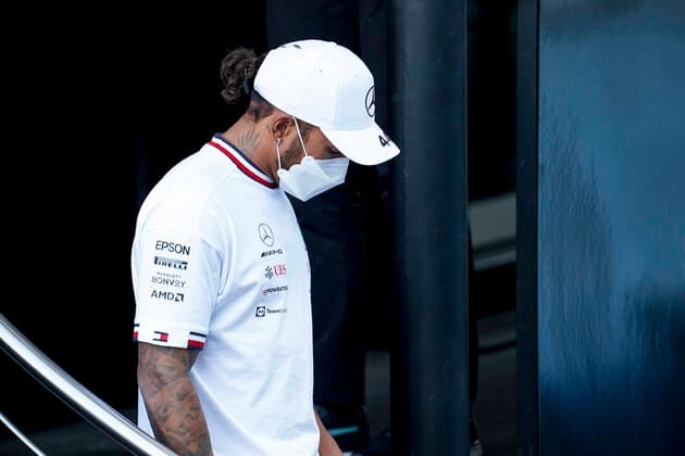 September 9, 2021, Monza, Italy: LEWIS HAMILTON of Great Britain and Mercedes-AMG F1 Team is seen during preparations of the 2021 FIA Formula 1 Italian Grand Prix at Autodromo Nazionale Monza in Monza, Italy. Monza Italy - ZUMAg147 20210909_zap_g147_014 Copyright: xJamesxGasperottix