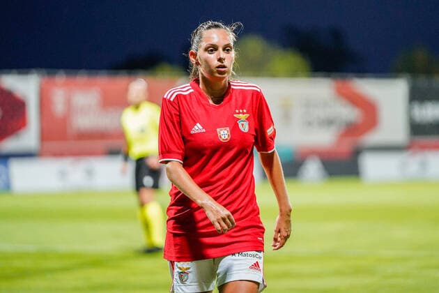 September 9, 2021, Seixal, Almada, Portugal: Andreia Faria from Benfica in action during the UEFA Women s Champions League Round 2, 2nd Leg qualifying match between Benfica and Twente at Futebol Campus. Seixal Portugal - ZUMAs197 20210909_zaa_s197_207 Copyright: xBrunoxdexCarvalhox