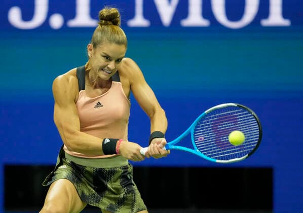 Sport Themen der Woche KW36 Sport Bilder des Tages September 9, 2021: Maria Sakkari (GRE) loses to Emma Raducanu (GBR), 6-1, 6-4 at the US Open being played at Billy Jean King National Tennis Center in Flushing, Queens, New York, {USA} Ã‚ Tennisclix CSM Flushing, Queens USA - ZUMAc04_ 20210909_zaf_c04_038 Copyright: xJoxBecktoldx