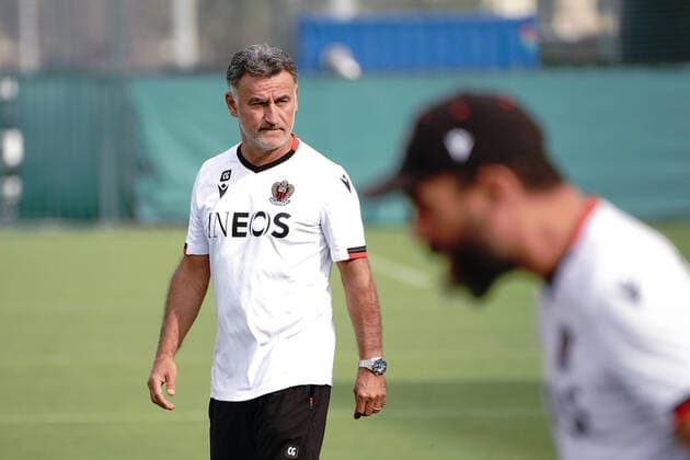 Christophe Galtier (entraineur de l OGC Nice) FOOTBALL : Entrainement de l OGC Nice - Nice - 10 09 2021 NorbertScanella PanoramiC 