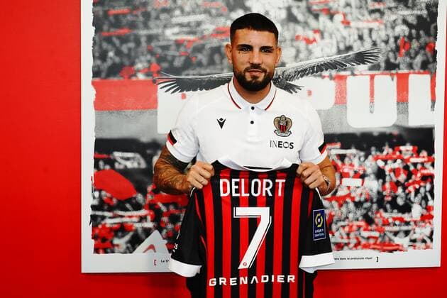 Andy Delort (OGC Nice) FOOTBALL : Presentation de Andy Delort (OGC Nice) - Nice - 10 09 2021 NorbertScanella PanoramiC 