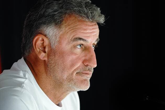 Christophe Galtier (entraineur de l OGC Nice) FOOTBALL : Confrence de presse de Christophe Galtier - Nice - 10 09 2021 NorbertScanella PanoramiC 