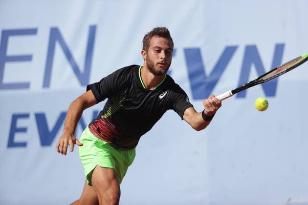 TENNIS - ATP, Tennis Herren NOE Open TULLN,AUSTRIA,10.SEP.21 - TENNIS - ATP Challenger Tour, NOE Open. Image shows Hugo Gaston (FRA).  GEPAxpictures xWalterxLuger