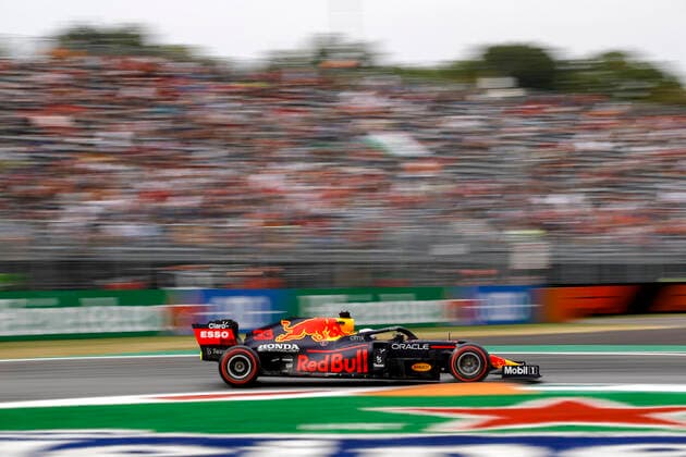 33 Max Verstappen NED, Red Bull Racing , F1 Grand Prix of Italy at Autodromo Nazionale Monza on September 10, 2021 in Monza, Italy Photo by HOCH ZWEI Monza Italy