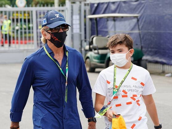 FORMULA 1 HEINEKEN GRAN PREMIO D ITALIA 2021 10 09 2021, Autodromo Nazionale di Monza, Monza, FORMULA 1 HEINEKEN GRAN PREMIO D ITALIA 2021 ,in the picture Emerson Fittipaldi with his son Emerson Fittipaldi jr. nordphotoxGmbHx xBratic nph00250