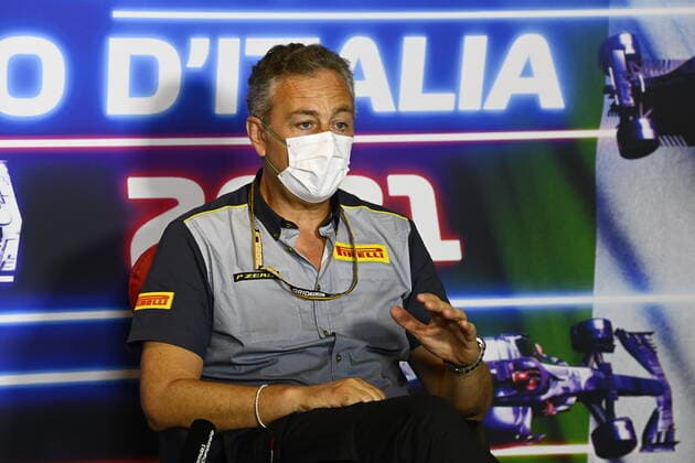 F1 Grand Prix of Italy Mario Isola (ITA, Pirelli Motorsport), F1 Grand Prix of Italy at Autodromo Nazionale Monza on September 10, 2021 in Monza, Italy. (Photo by Mark Sutton LAT Motorsport Images FIA Pool via HOCH ZWEI) Monza Italy Poolfoto HOCH ZWEI Pool Motorsport Images ,EDITORIAL USE ONLY
