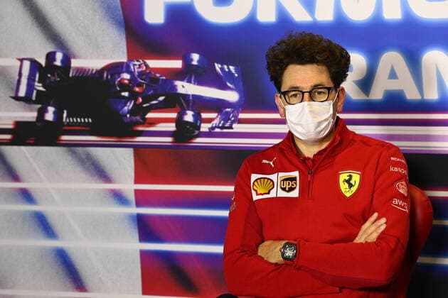 F1 Grand Prix of Italy Mattia Binotto (ITA, Scuderia Ferrari Mission Winnow), F1 Grand Prix of Italy at Autodromo Nazionale Monza on September 10, 2021 in Monza, Italy. (Photo by Mark Sutton LAT Motorsport Images FIA Pool via HOCH ZWEI) Monza Italy Poolfoto HOCH ZWEI Pool Motorsport Images ,EDITORIAL USE ONLY