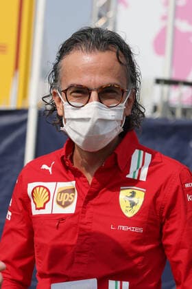 Laurent Mekies (FRA, Scuderia Ferrari Mission Winnow), F1 Grand Prix of Italy at Autodromo Nazionale Monza on September 10, 2021 in Monza, Italy. (Photo by HOCH ZWEI Italy Photo Press) (Verwendung nur in Deutschland - GERMANY ONLY) *** Laurent Mekies FRA, Scuderia Ferrari Mission Winnow , F1 Grand Prix of Italy at Autodromo Nazionale Monza on September 10, 2021 in Monza, Italy Photo by HOCH ZWEI Italy Photo Press Use only in Germany GERMANY ONLY 