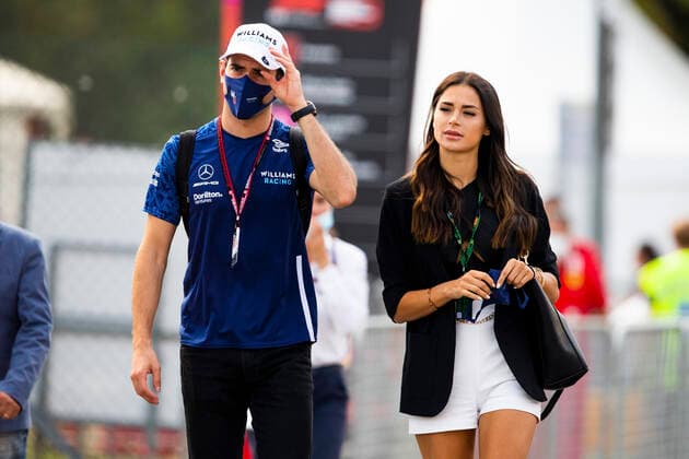 6 Nicholas Latifi CAN, Williams Racing and his girlfriend Sandra Dziwiszek, F1 Grand Prix of Italy at Autodromo Nazionale Monza on September 10, 2021 in Monza, Italy Photo by HOCH ZWEI Monza Italy