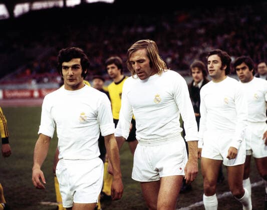 17 11 74 VfB Stuttgart Real Madrid Germany, Stuttgart, 17 11 1974, Football, Bundesliga, Test match, VfB Stuttgart Real Madrid 1 1 Günther Netzer Real Madrid