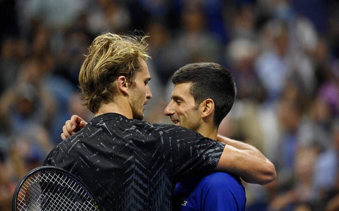 2021 US Open Novak Djokovic , Serbia and Alexander Zverev ,Germany *** 2021 US Open Novak Djokovic , Serbia and Alexander Zverev ,Germany