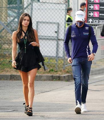 FORMULA 1 HEINEKEN GRAN PREMIO D ITALIA 2021 11 09 2021, Autodromo Nazionale di Monza, Monza, FORMULA 1 HEINEKEN GRAN PREMIO D ITALIA 2021 ,in the picture Nicholas Latifi CAN 6 , Williams Racing with girlfriend Sandra Dziwiszek nordphotoxGmbHx xBratic nph00250