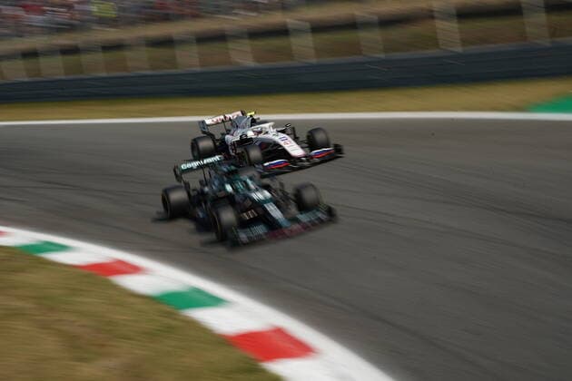 FORMULA 1 HEINEKEN GRAN PREMIO D ITALIA 2021 11 09 2021, Autodromo Nazionale di Monza, Monza, FORMULA 1 HEINEKEN GRAN PREMIO D ITALIA 2021 ,in picture Lance Stroll CAN 18 , Aston Martin Cognizant Formula One Team, Mick Schumacher DEU 47 , Haas F1 Team nordphotoxGmbHx xBratic nph00250