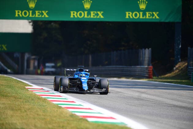 Formula 1 - Italian GP - Free Practice 2 Fernando Alonso of Alpine F1 Team drive his A521 single-seater during free practice 2 of Italian GP, 14th round of Formula 1 World Championship, WM, Weltmeisterschaft in Autodromo Internazionale di Monza, in Monza, Lombardia, Italy, 11 September 2021 Monza Lombardia Italy diodato-notitle210911_npeAv  Copyright: xAndreaxDiodatox