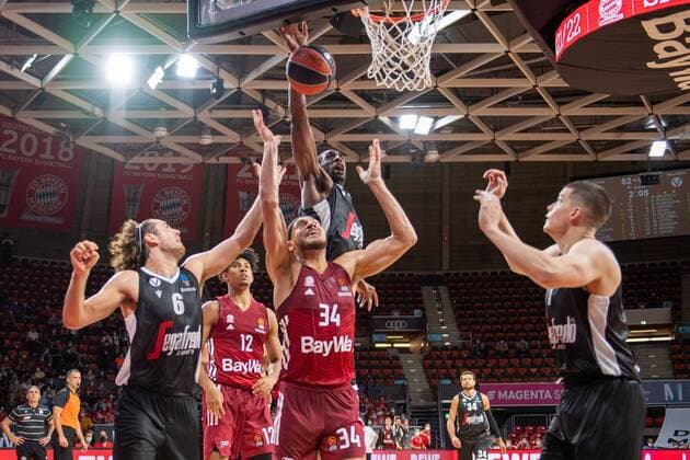 Alessandro Pajola 6 Virtus Bologna , Jason George 12 FC Bayern , Gavin Schilling 34 FC Bayern , FC Bayern Basketball vs Virtus Bologna, Magenta Sport Cup 2021, 11 09 2021 Muenchen Bayern Germany Copyright: xkolbert-press UlrichxGamelx