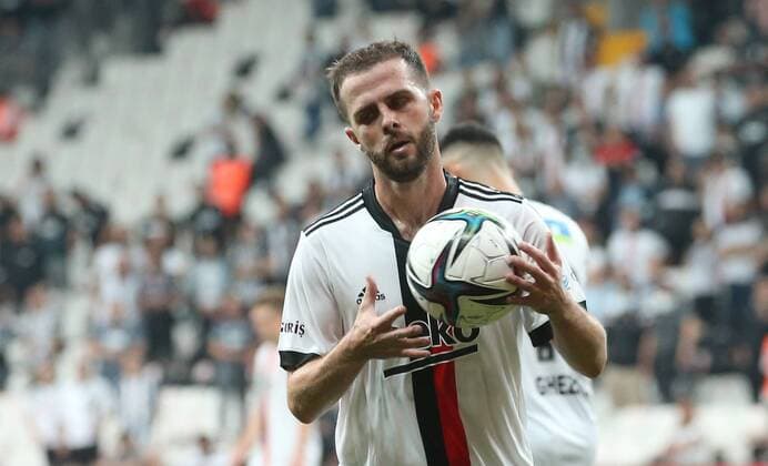 Besiktas™ Miralem Pjanic during Besiktas - Yeni Malatyaspor Turkish Super League game at Vodafone Arena, Istanbul, 11th of Sept., 2021. Copyright: TolgaxAdanali 17253951